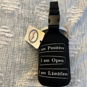 Black Motivational Water Bottle Holder